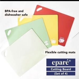 Epare Plastic Cutting Board Mats - set of 4 - New in Package